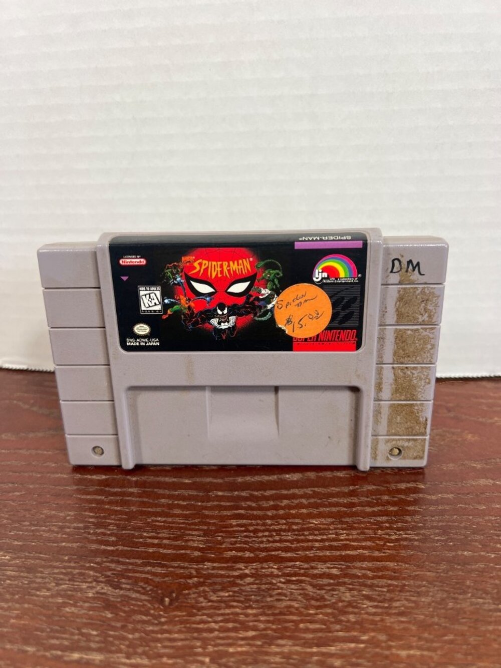 Spider-Man & Venom Maximum Carnage Super Nintendo SNES Cartridge 1994 Retro Gami
